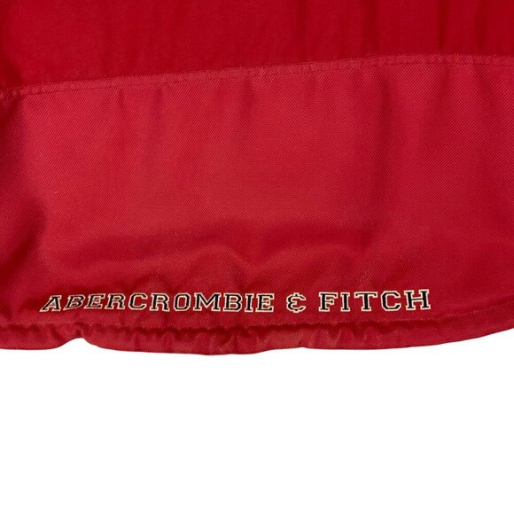 Abercrombie & Fitch Mens Red 1/4 Zip Jacket XL Performance Gear Nylon Polyester - Picture 5 of 7